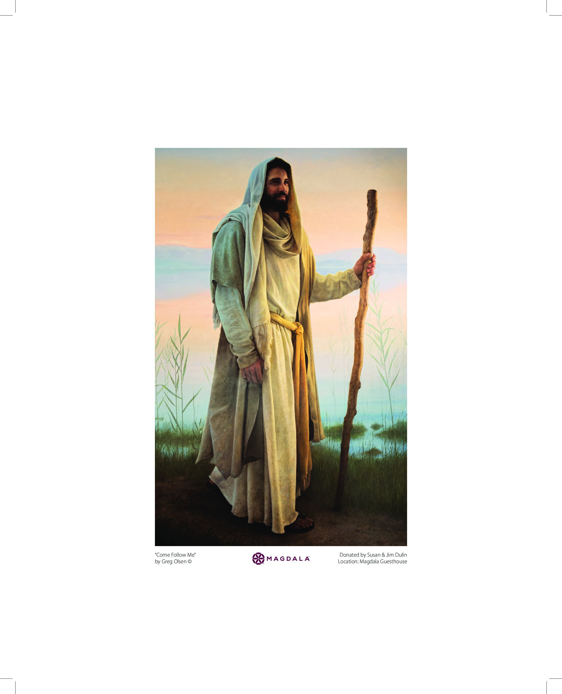 LIENZO JESUS "Ven Sigueme"